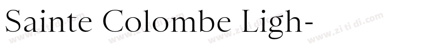 Sainte Colombe Ligh字体转换